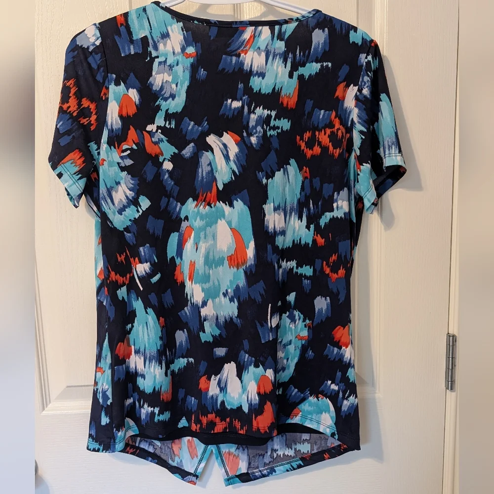 Laura Blue Multicoloued Patterned Top - Picture 2 of 6